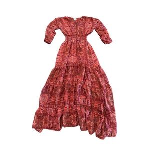 MISA Los Angeles RARE Septima Tapestry Print‎ Maxi Dress  Boho Chic Small